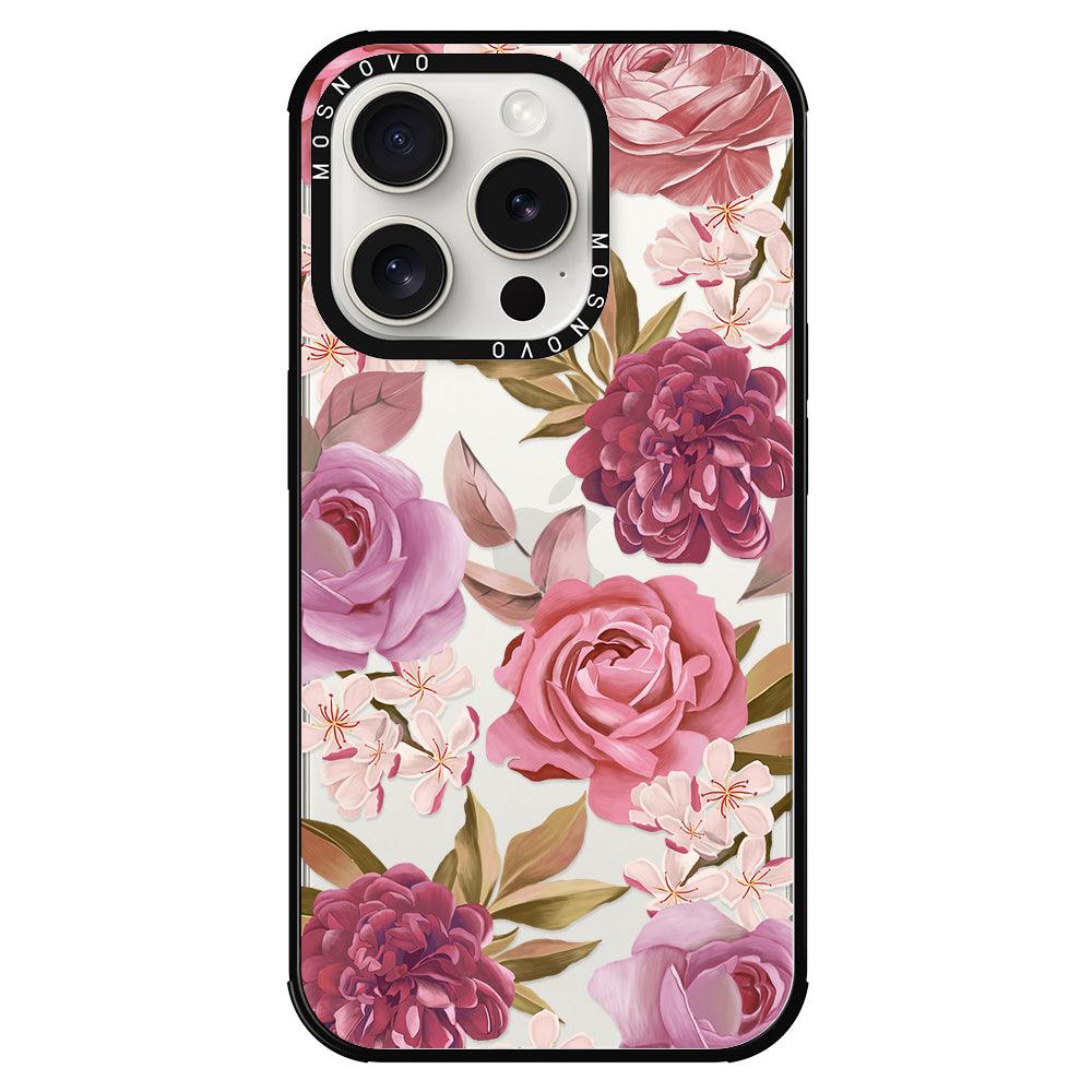 Blossom Flowe Floral Phone Case - iPhone 15 Pro Case - MOSNOVO