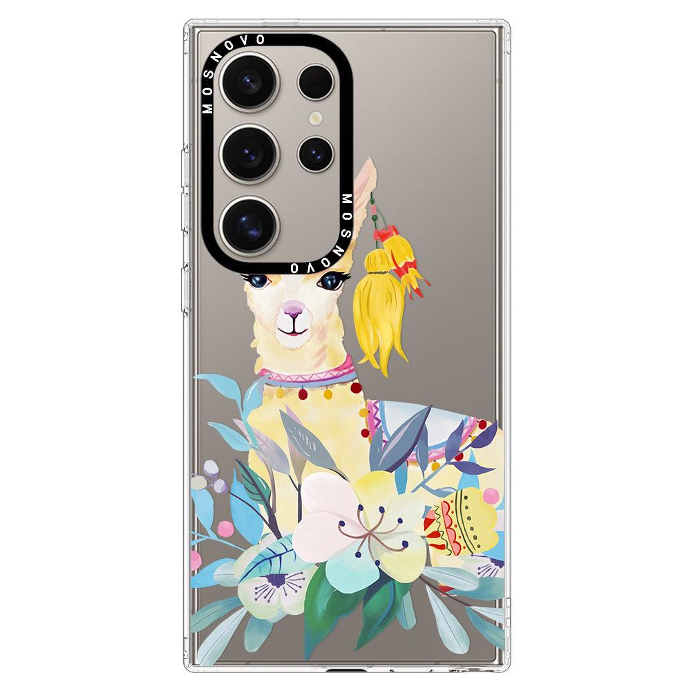 Boho Llama Phone Case - Samsung Galaxy S24 Ultra Case - MOSNOVO