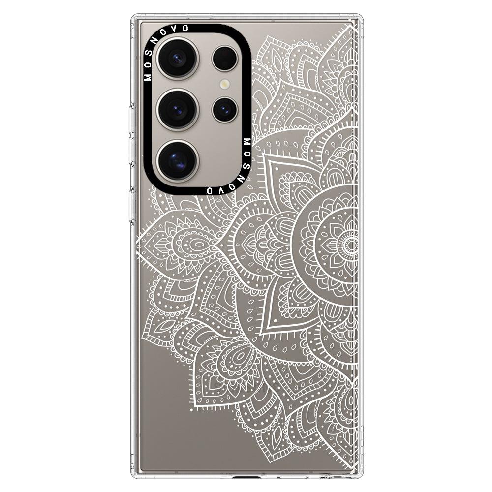 Half Mandala Phone Case - Samsung Galaxy S24 Ultra Case - MOSNOVO