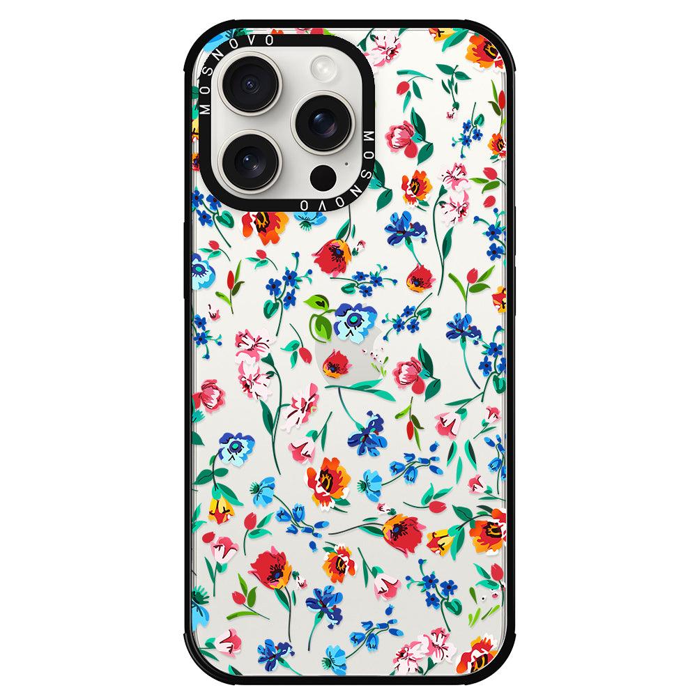 Little Wild Flower Phone Case - iPhone 15 Pro Max Case - MOSNOVO