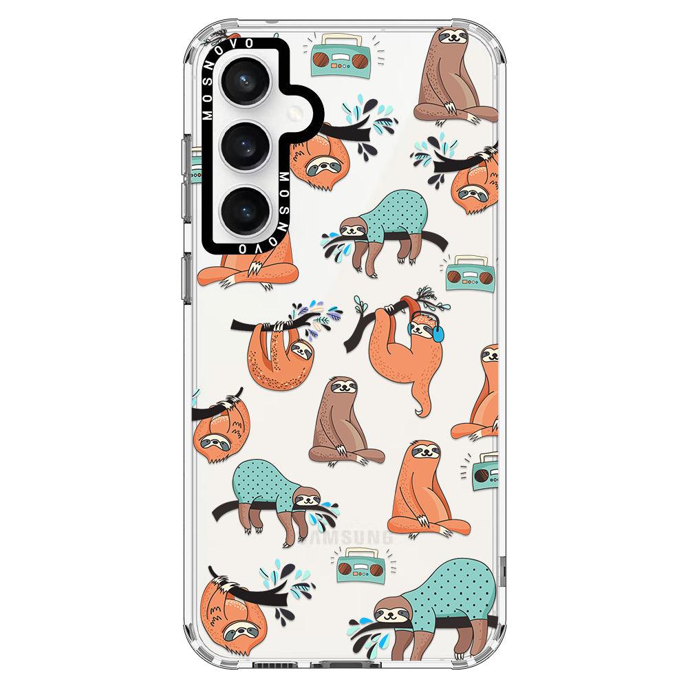 Musical Sloth Phone Case - Samsung Galaxy S23 FE Case