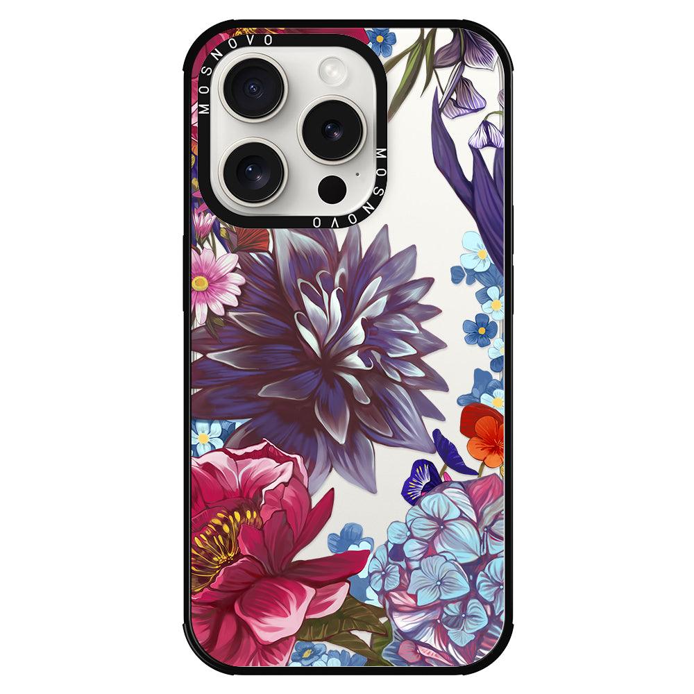 Blue Lilacs Phone Case - iPhone 15 Pro Case - MOSNOVO