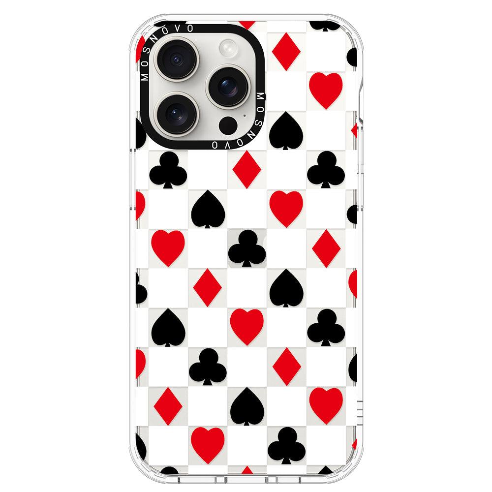 Checker Poker Phone Case - iPhone 15 Pro Max Case - MOSNOVO