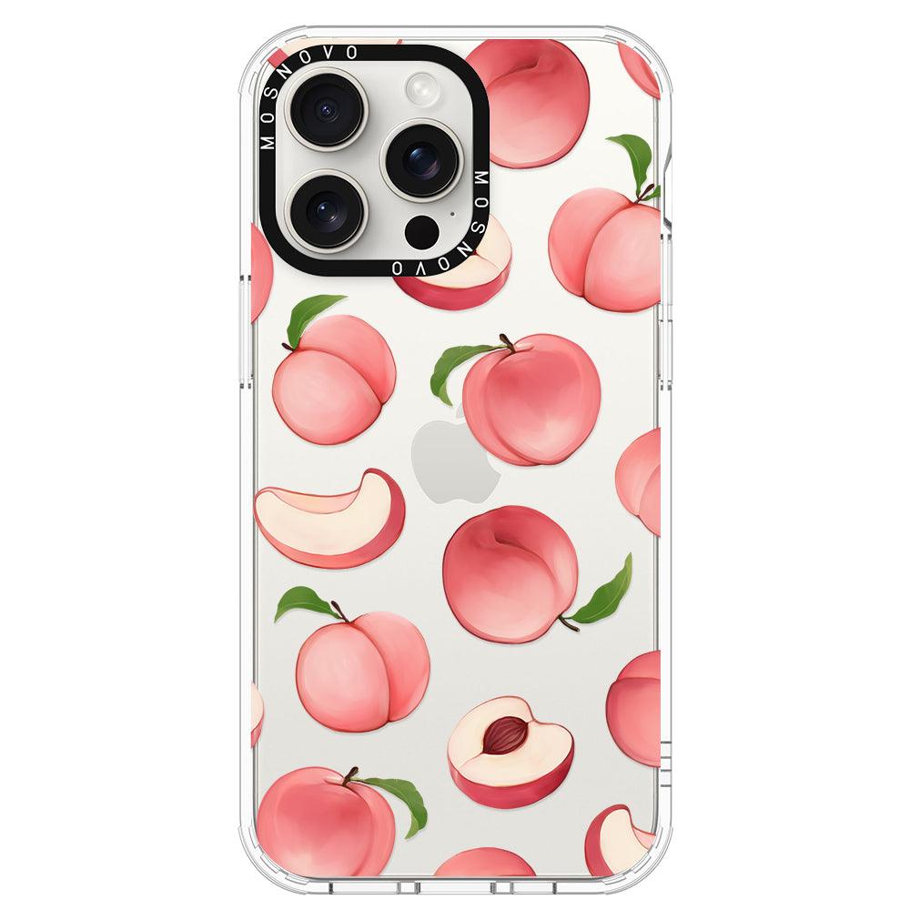 Cute Peach Phone Case - iPhone 15 Pro Max Case - MOSNOVO