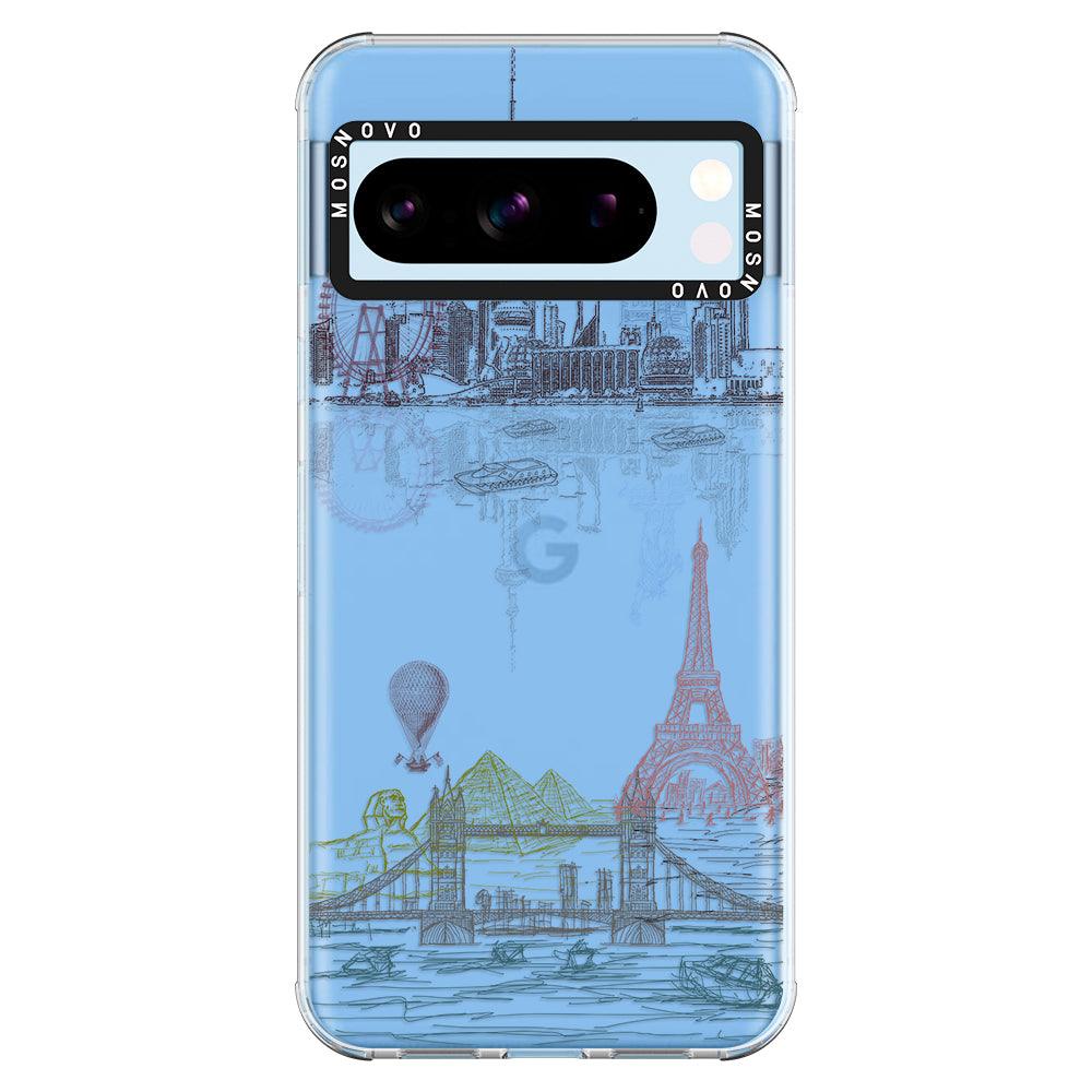 The World City Phone Case - Google Pixel 8 Pro Case - MOSNOVO