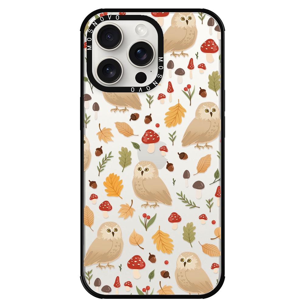 Autumn Owl Phone Case - iPhone 15 Pro Max Case - MOSNOVO