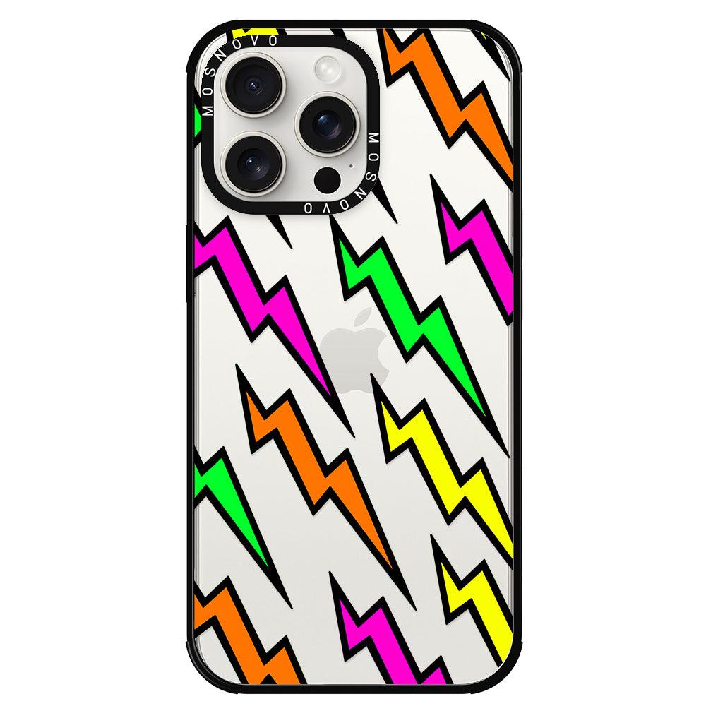 Colorful Lightning Phone Case - iPhone 15 Pro Max Case - MOSNOVO