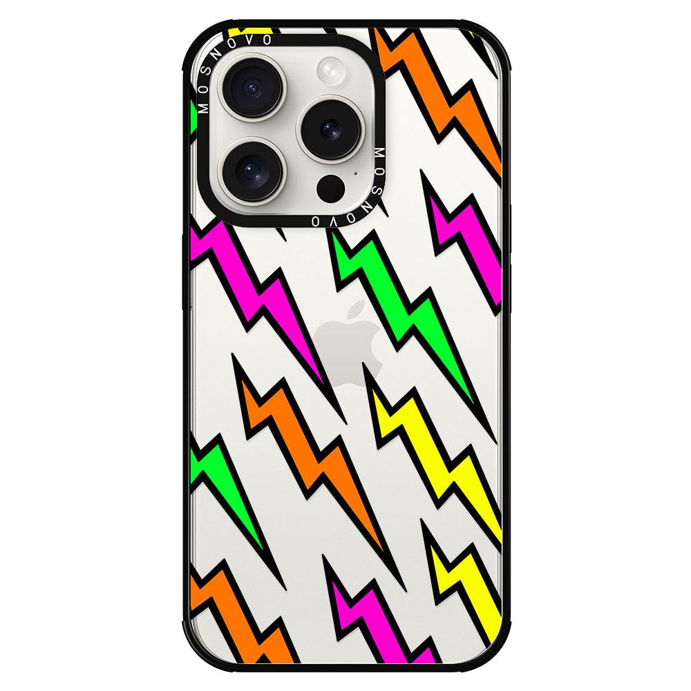 Colorful Lightning Phone Case - iPhone 15 Pro Case - MOSNOVO