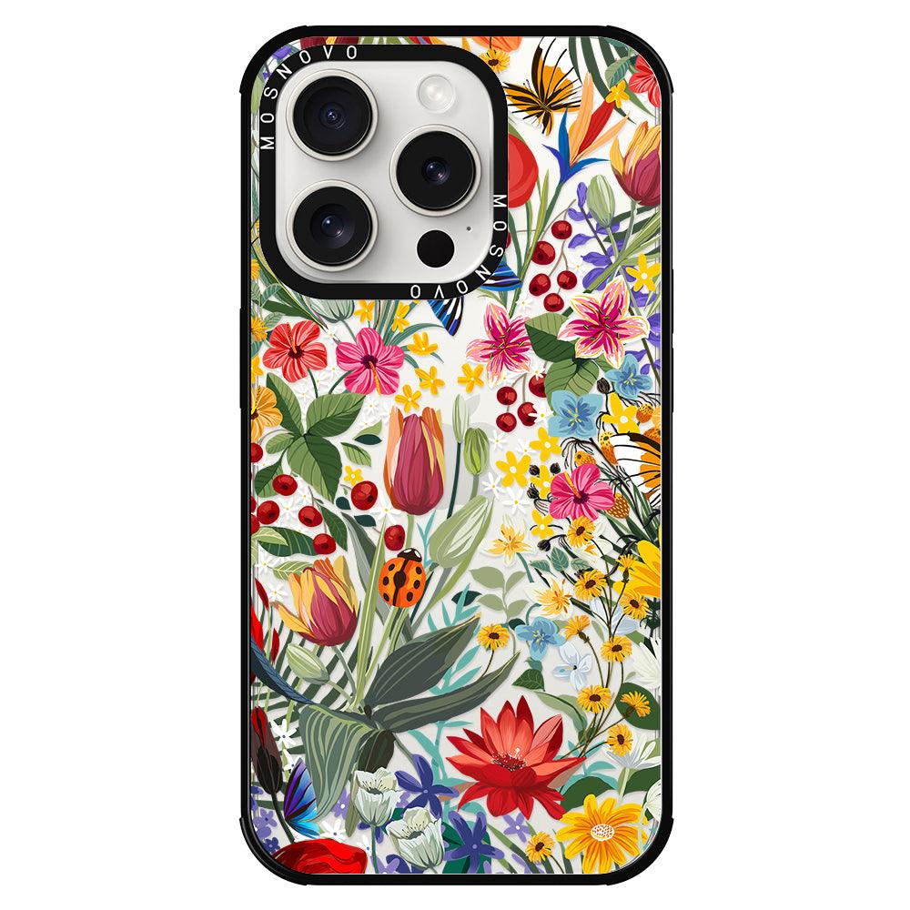 In The Garden Phone Case - iPhone 15 Pro Case - MOSNOVO