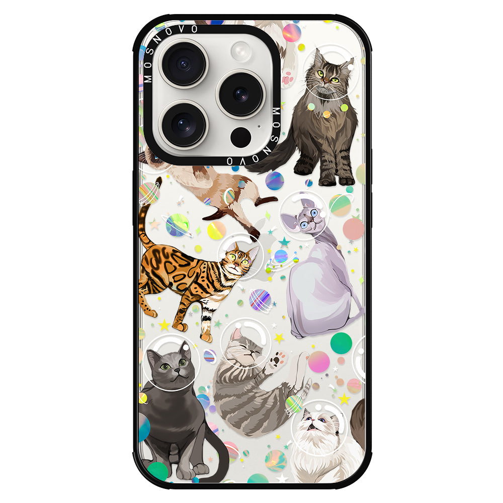 Space Cat Phone Case - iPhone 15 Pro Case - MOSNOVO