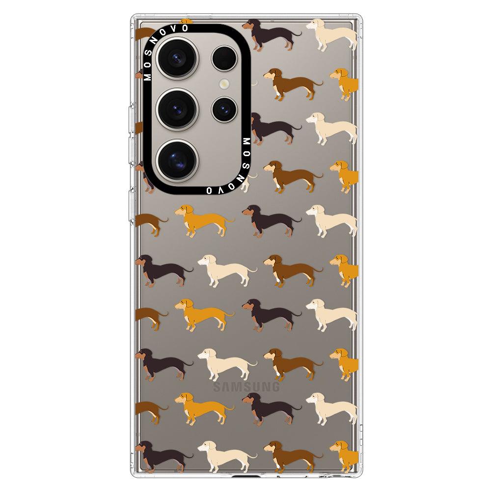 Cute Dachshund Phone Case - Samsung Galaxy S24 Ultra Case - MOSNOVO