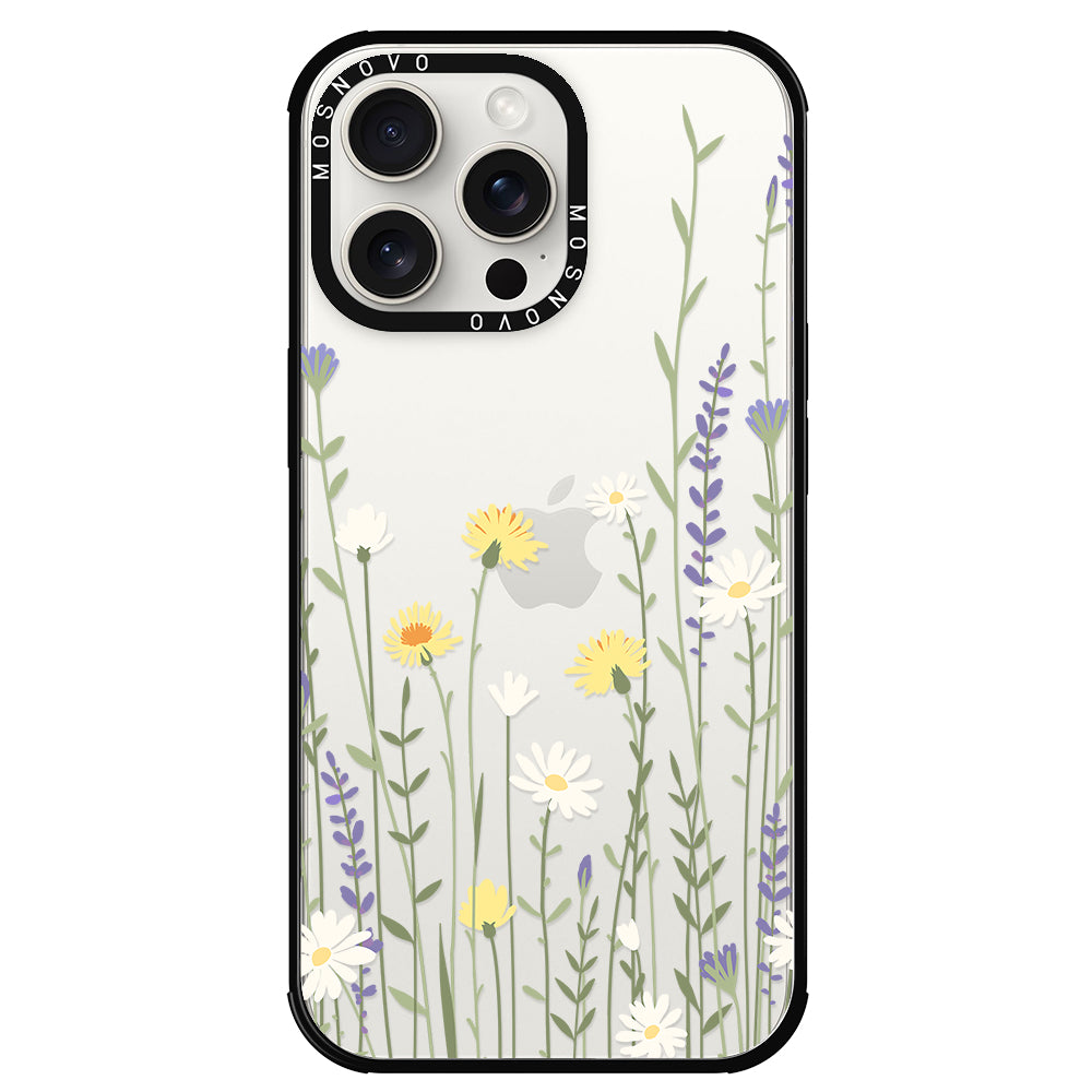 Wild Meadow Floral Phone Case - iPhone 15 Pro Max Case - MOSNOVO