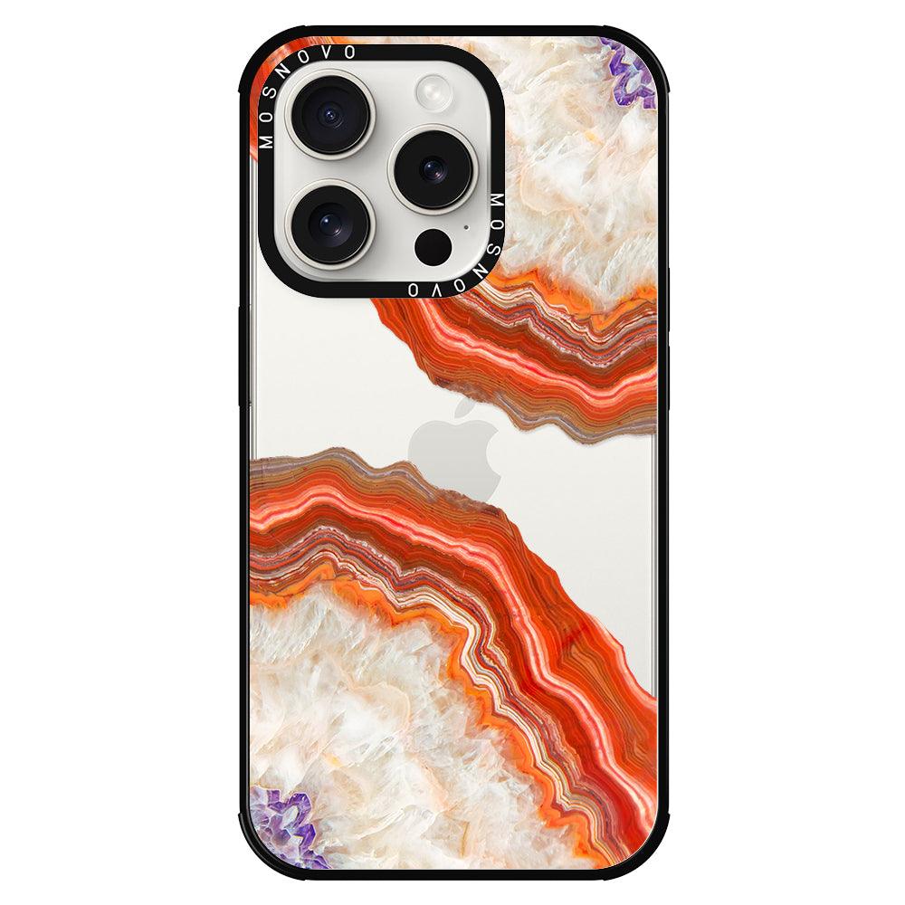 Agate Red Phone Case - iPhone 15 Pro Case - MOSNOVO