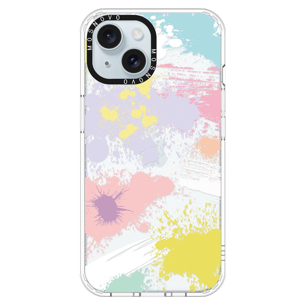 Splash Paint Phone Case - iPhone 15 Case Clear