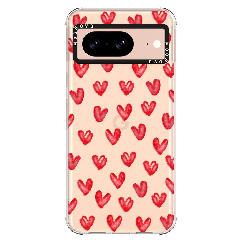 Cute Little Hearts Phone Case - Google Pixel 8 Case