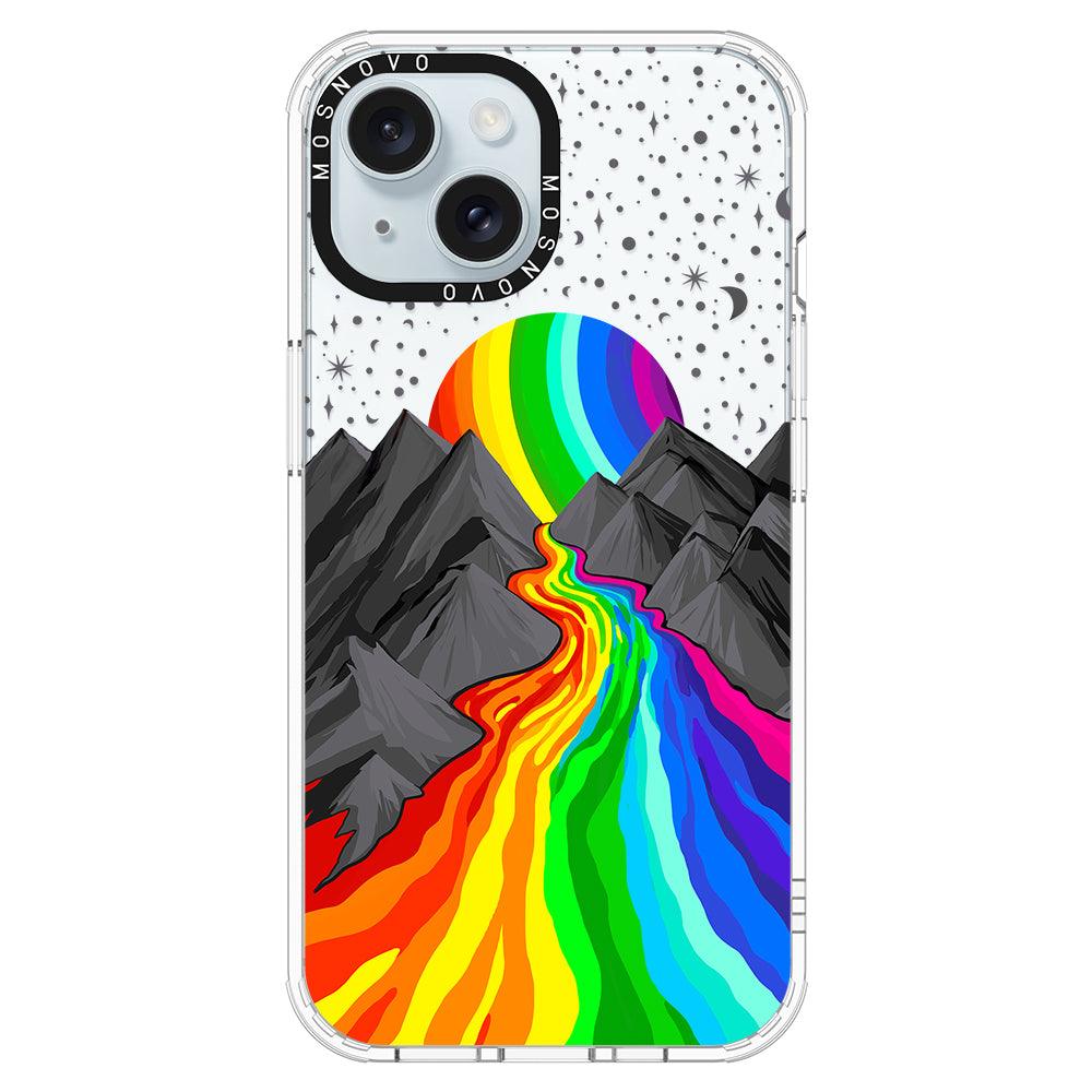 Rainbow Landscape Phone Case - iPhone 15 Case - MOSNOVO