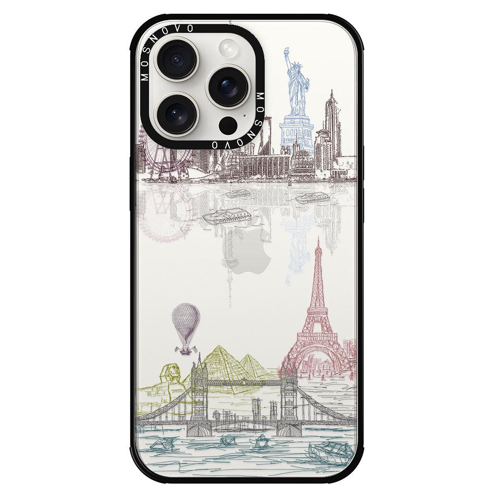 The World City Phone Case - iPhone 15 Pro Max Case - MOSNOVO