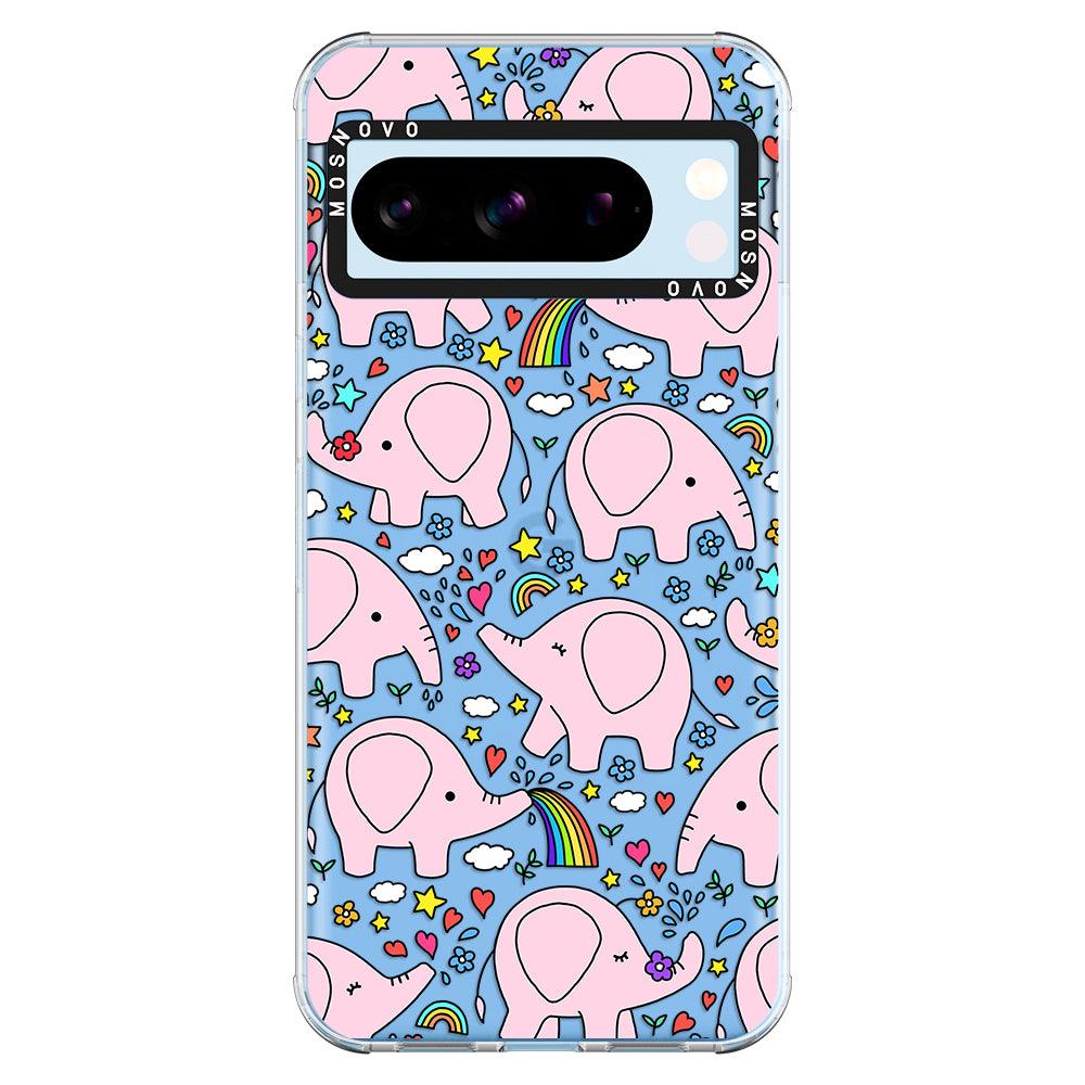 Pink Elephant Phone Case - Google Pixel 8 Pro Case - MOSNOVO