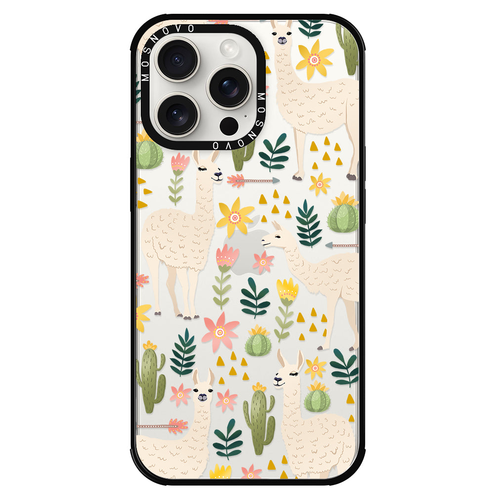 Desert Llama Phone Case - iPhone 15 Pro Max Case - MOSNOVO