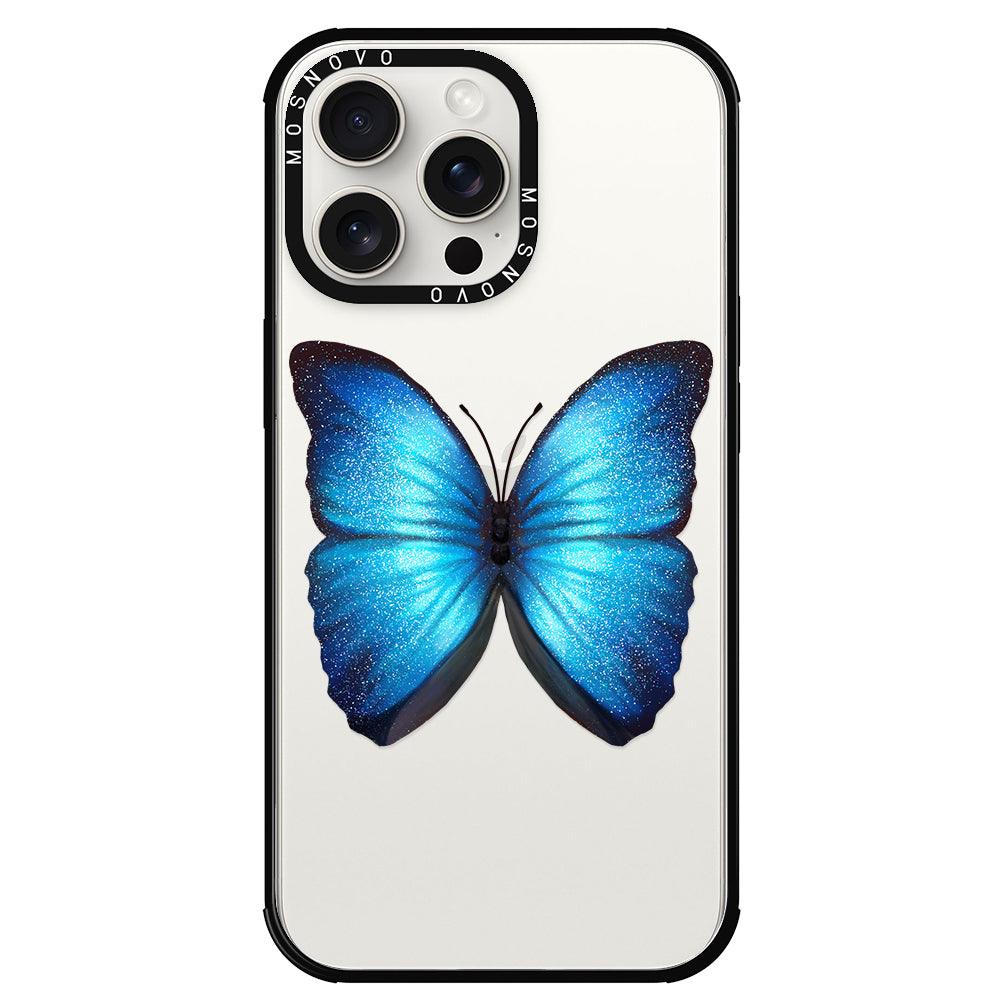 Shimmering Butterfly Phone Case - iPhone 15 Pro Max Case - MOSNOVO