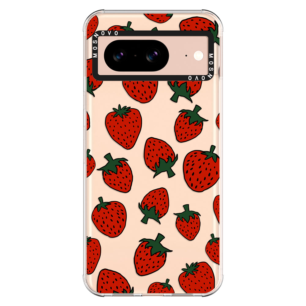 Red Strawberry Phone Case - Google Pixel 8 Case - MOSNOVO