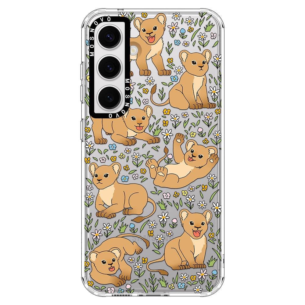 Cute Lions Phone Case - Samsung Galaxy S24 Plus Case - MOSNOVO