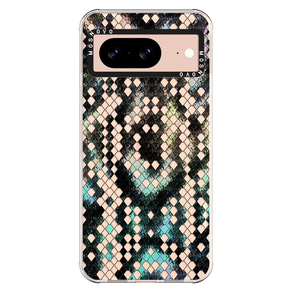 Rainbow Snake Print Phone Case - Google Pixel 8 Case - MOSNOVO