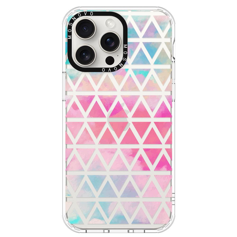 Gradient Triangles Phone Case - iPhone 15 Pro Max Case - MOSNOVO