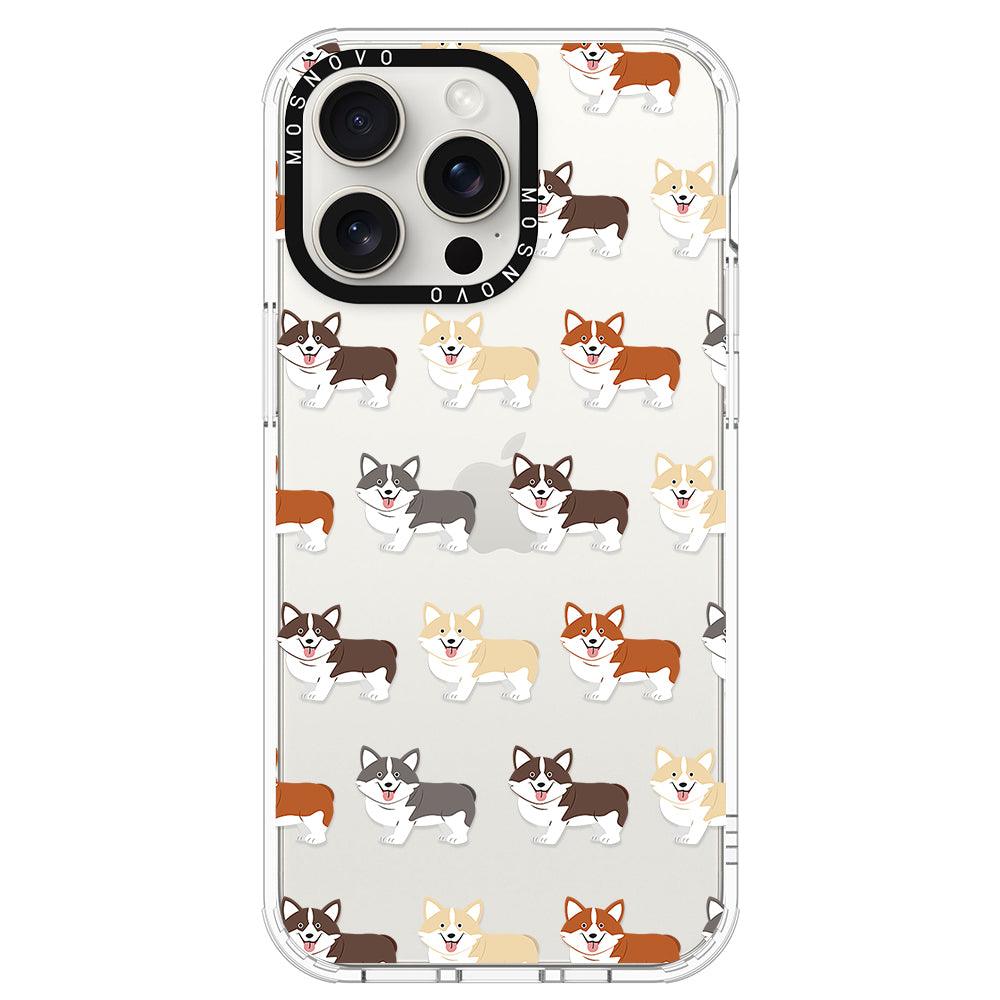 Cute Corgi Phone Case - iPhone 15 Pro Max Case - MOSNOVO