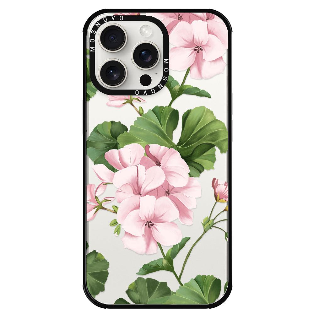 Geranium Phone Case - iPhone 15 Pro Max Case - MOSNOVO