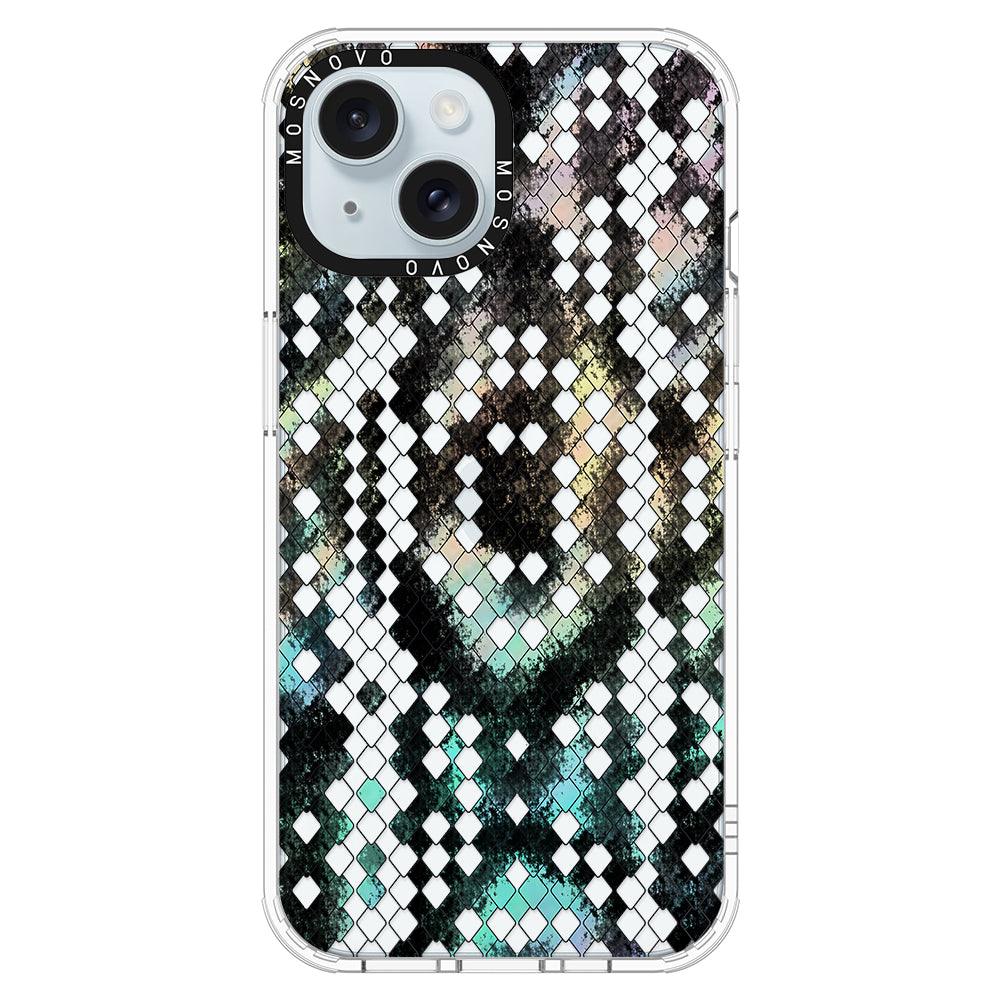 Rainbow Snake Print Phone Case - iPhone 15 Case - MOSNOVO