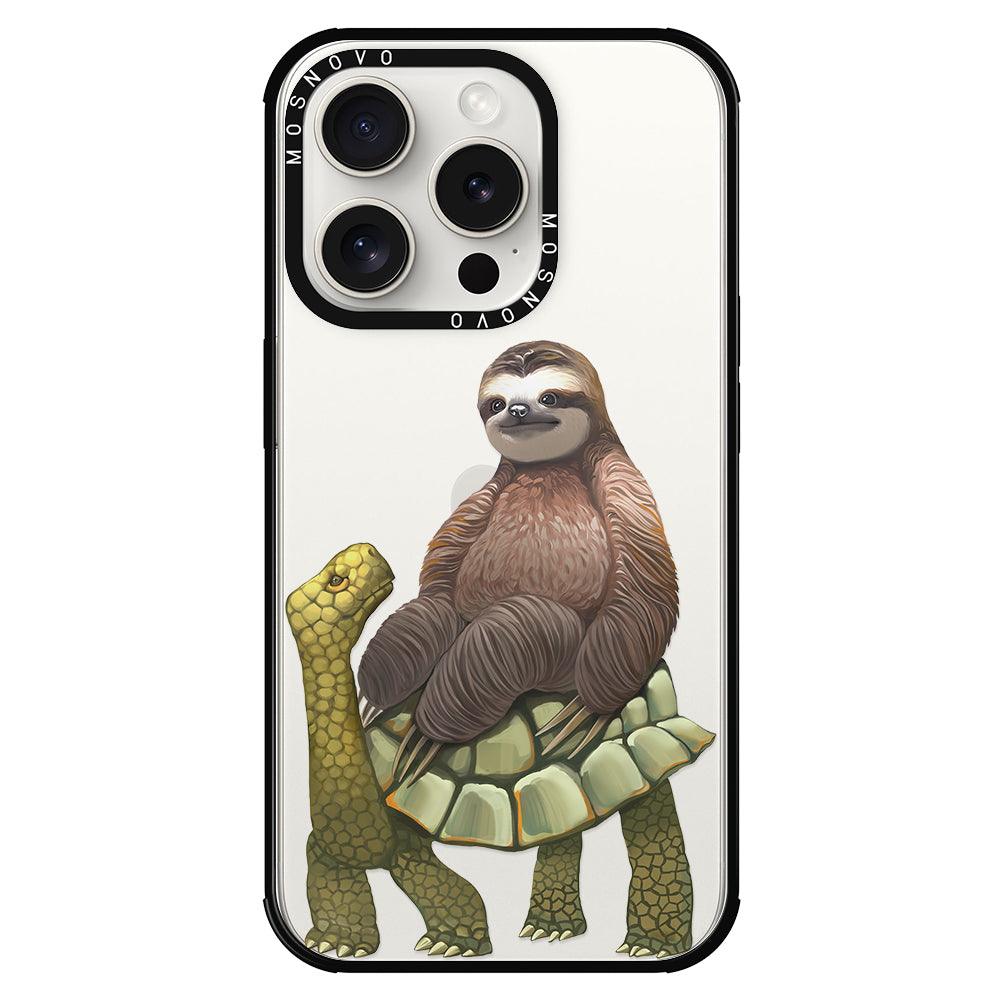 Sloth Turtle Phone Case - iPhone 15 Pro Case - MOSNOVO