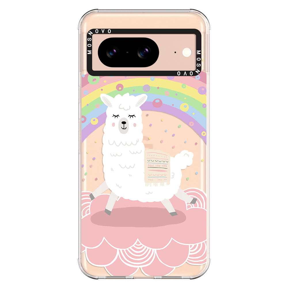 Rainbow Alpaca Phone Case - Google Pixel 8 Case - MOSNOVO