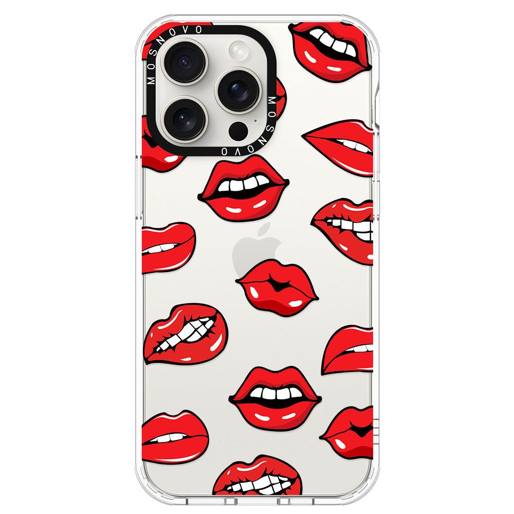 Hot Lips Phone Case - iPhone 15 Pro Max Case - MOSNOVO