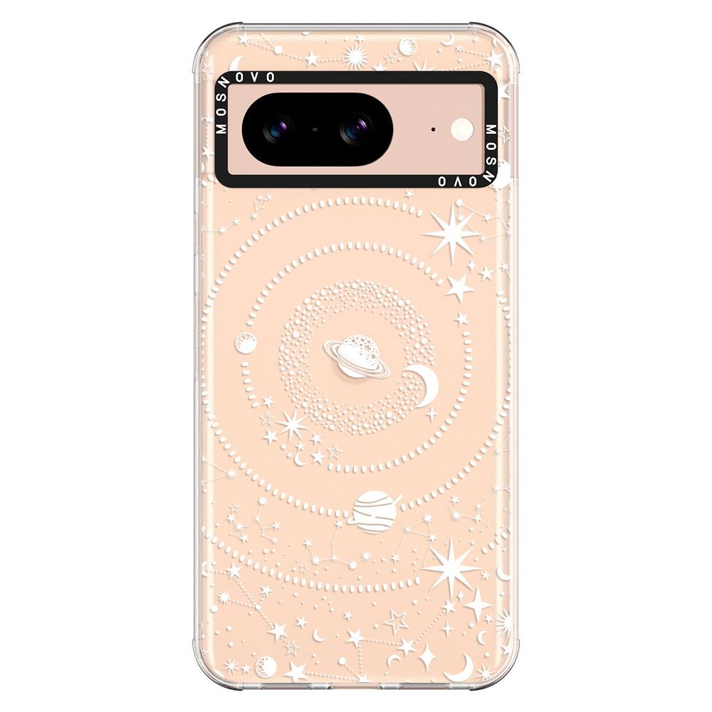 White Galaxy Phone Case - Google Pixel 8 Case - MOSNOVO