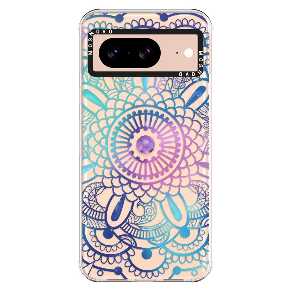 Violet Blue Mandala Phone Case - Google Pixel 8 Case - MOSNOVO