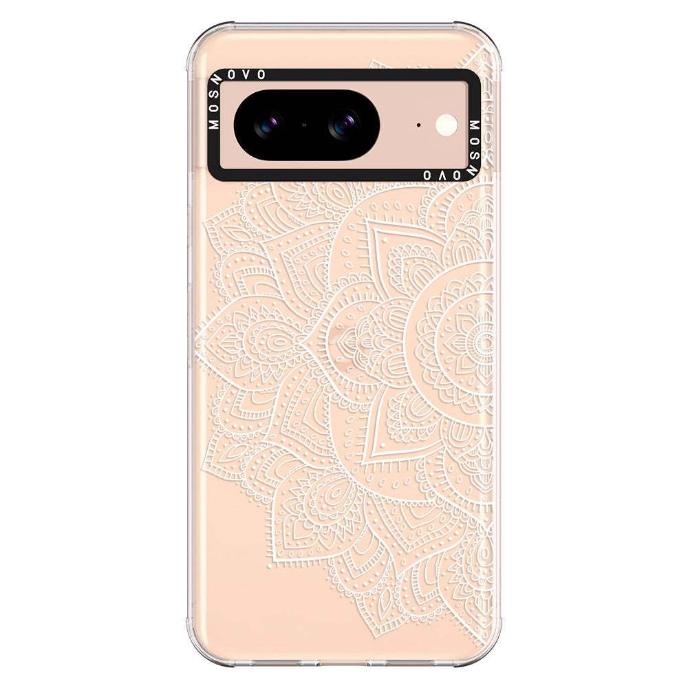 Half Mandala Phone Case - Google Pixel 8 Case - MOSNOVO