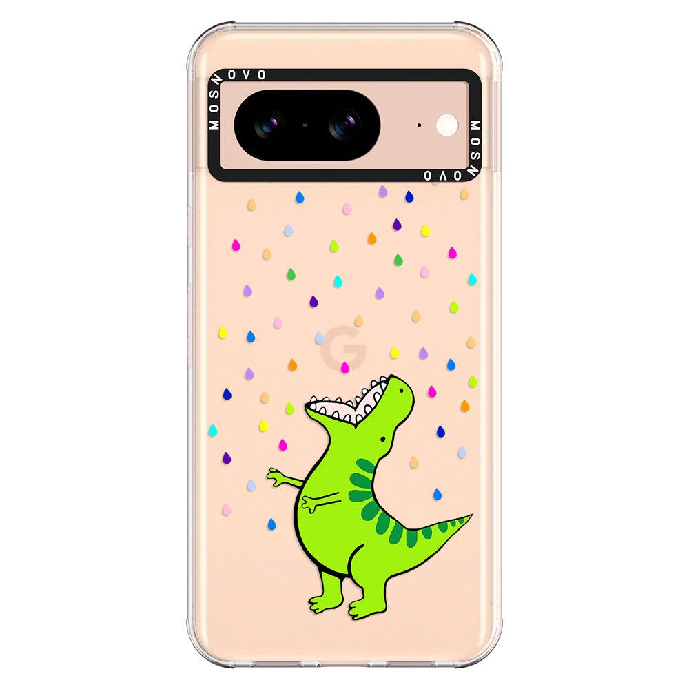 Rainbow Dinosaur Phone Case - Google Pixel 8 Case