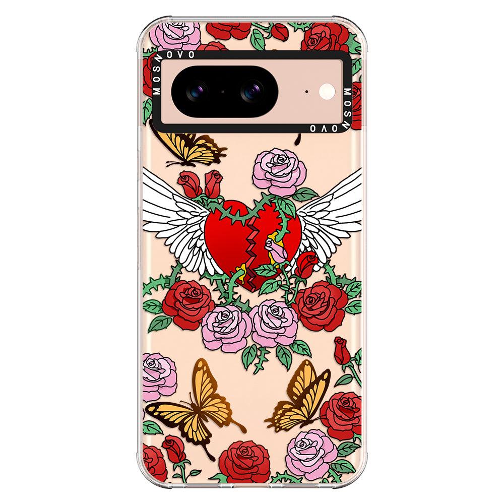 Wing Heart Phone Case - Google Pixel 8 Case - MOSNOVO