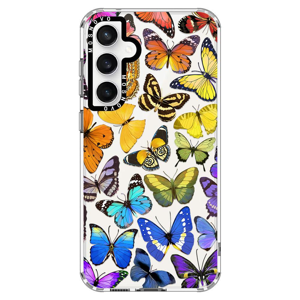 Rainbow Butterfly Phone Case - Samsung Galaxy S23 FE Case