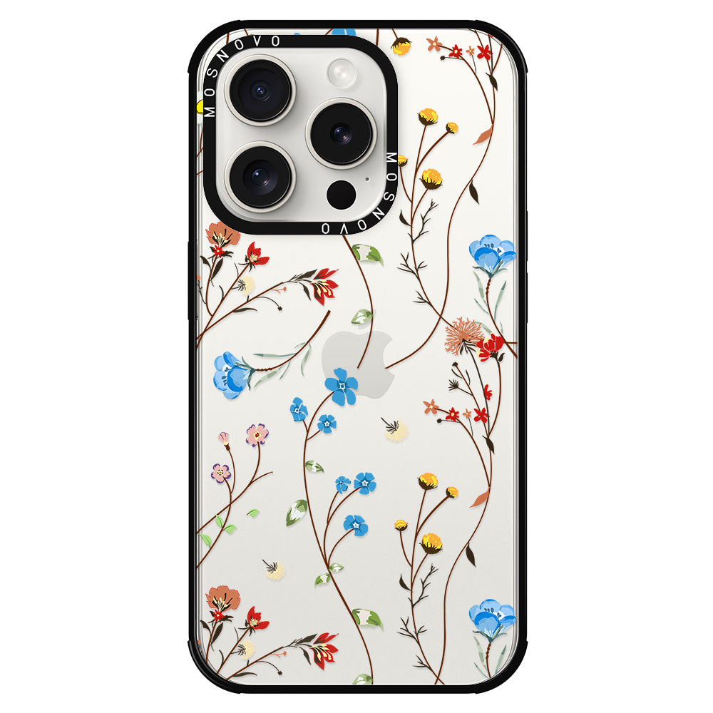 Wildflowers Phone Case - iPhone 15 Pro Case - MOSNOVO