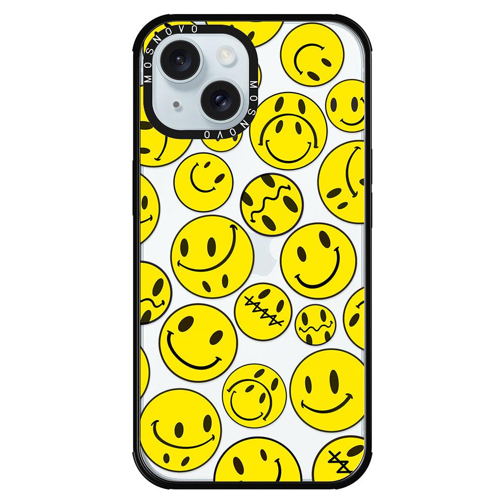 Smiley Face Phone Case - iPhone 15 Case - MOSNOVO