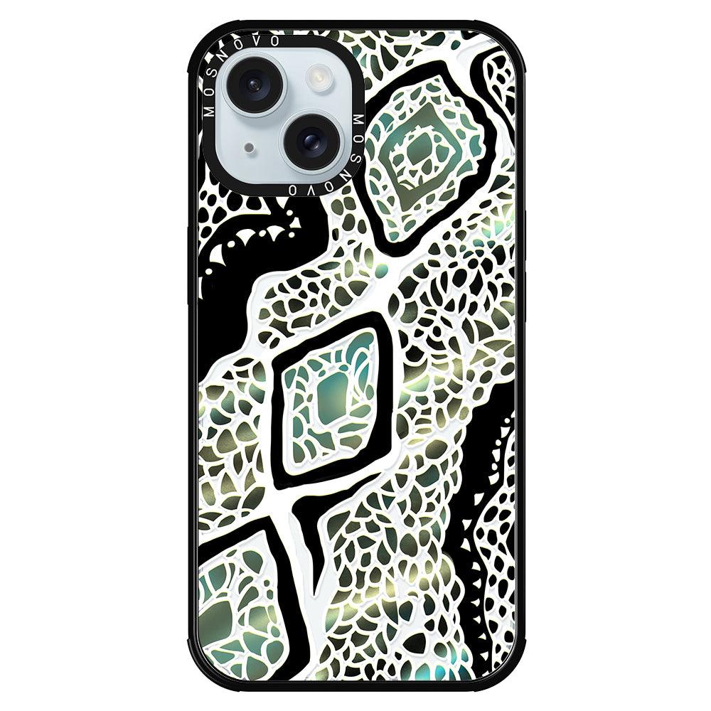 Jade Snake Phone Case - iPhone 15 Case - MOSNOVO