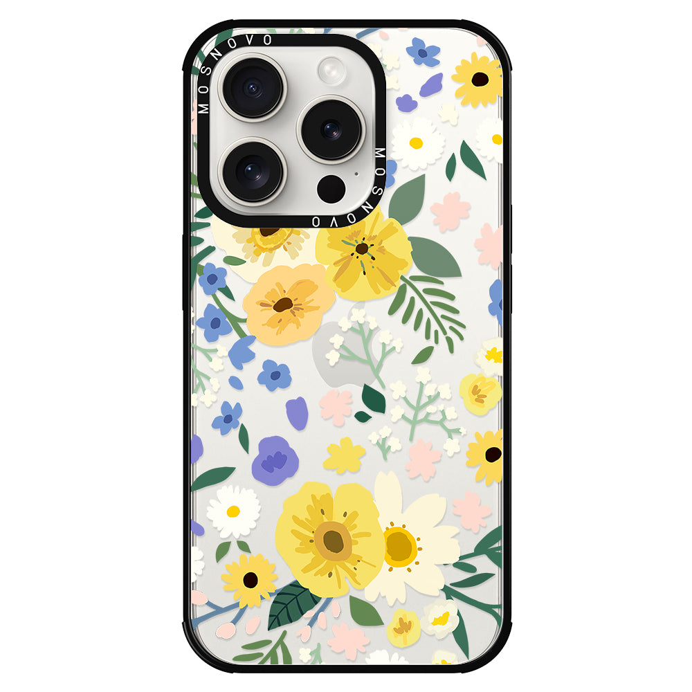 Spring Wild Floral Phone Case - iPhone 15 Pro Case - MOSNOVO