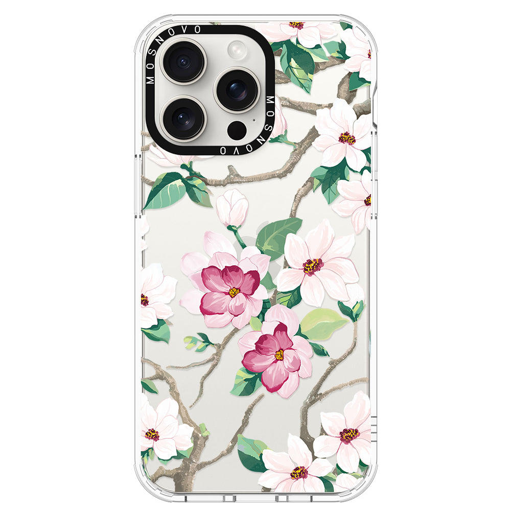 Magnolia Phone Case - iPhone 15 Pro Max Case - MOSNOVO