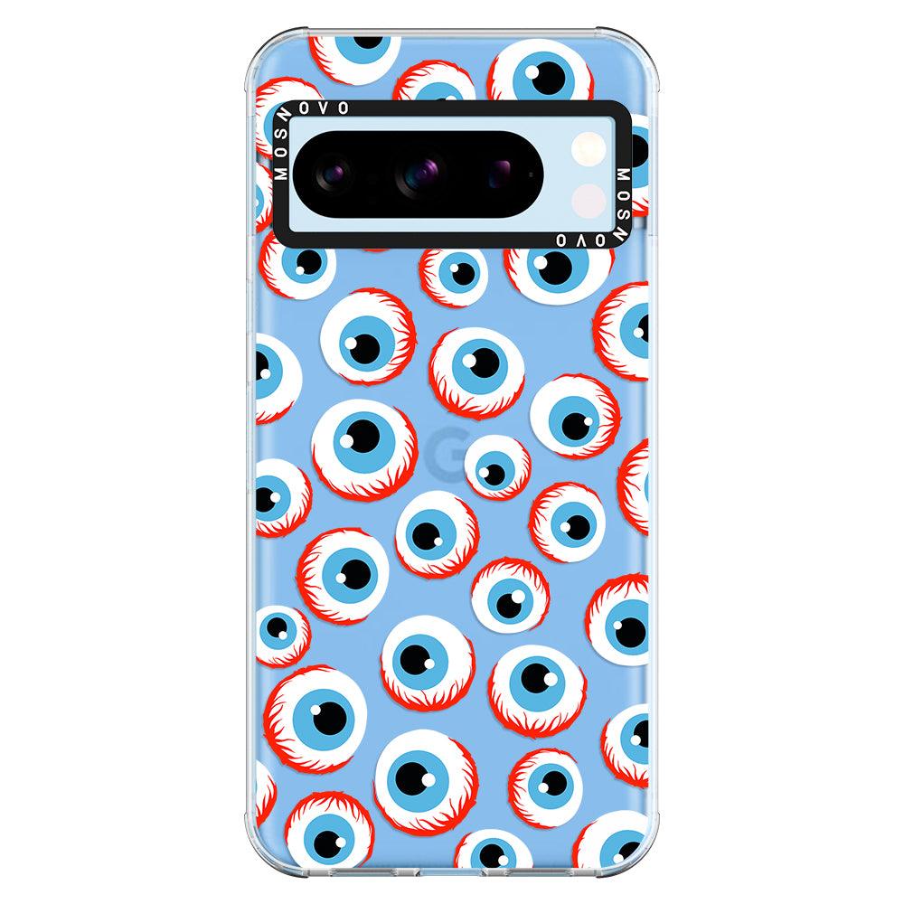 Scary Eyeball Phone Case - Google Pixel 8 Pro Case - MOSNOVO