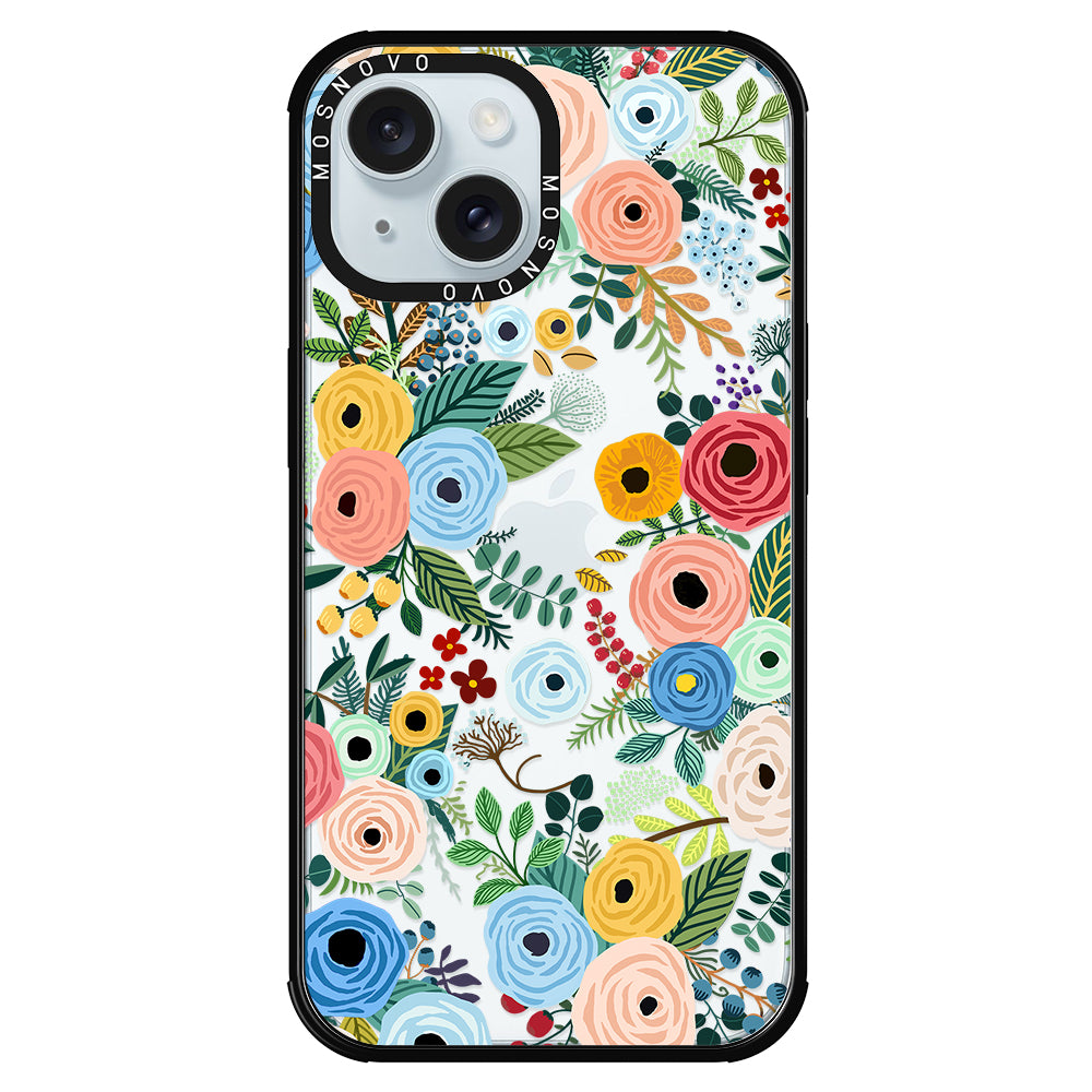 Pastel Perfection Flower Phone Case - iPhone 15 Plus Case - MOSNOVO