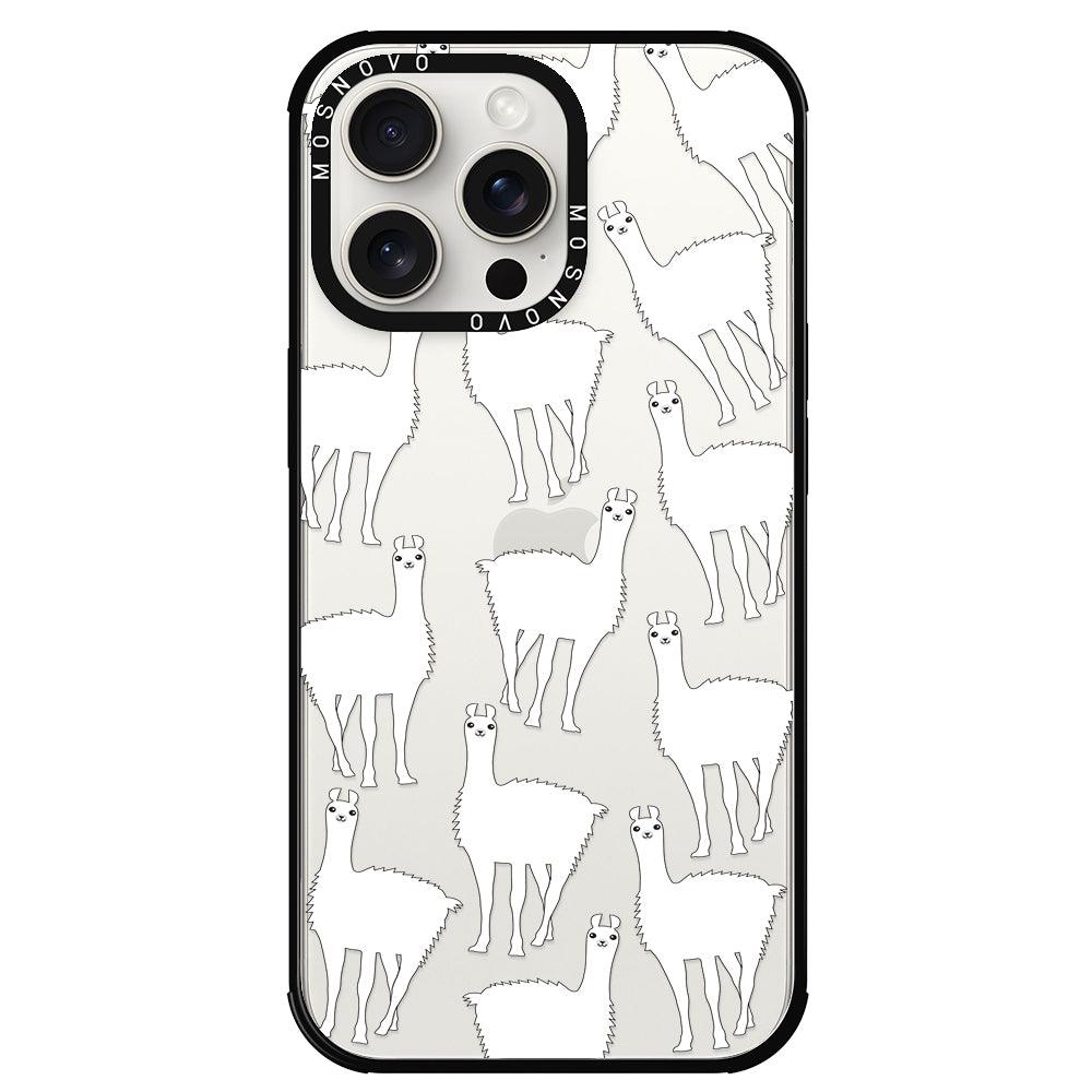 Llama Phone Case - iPhone 15 Pro Max Case - MOSNOVO