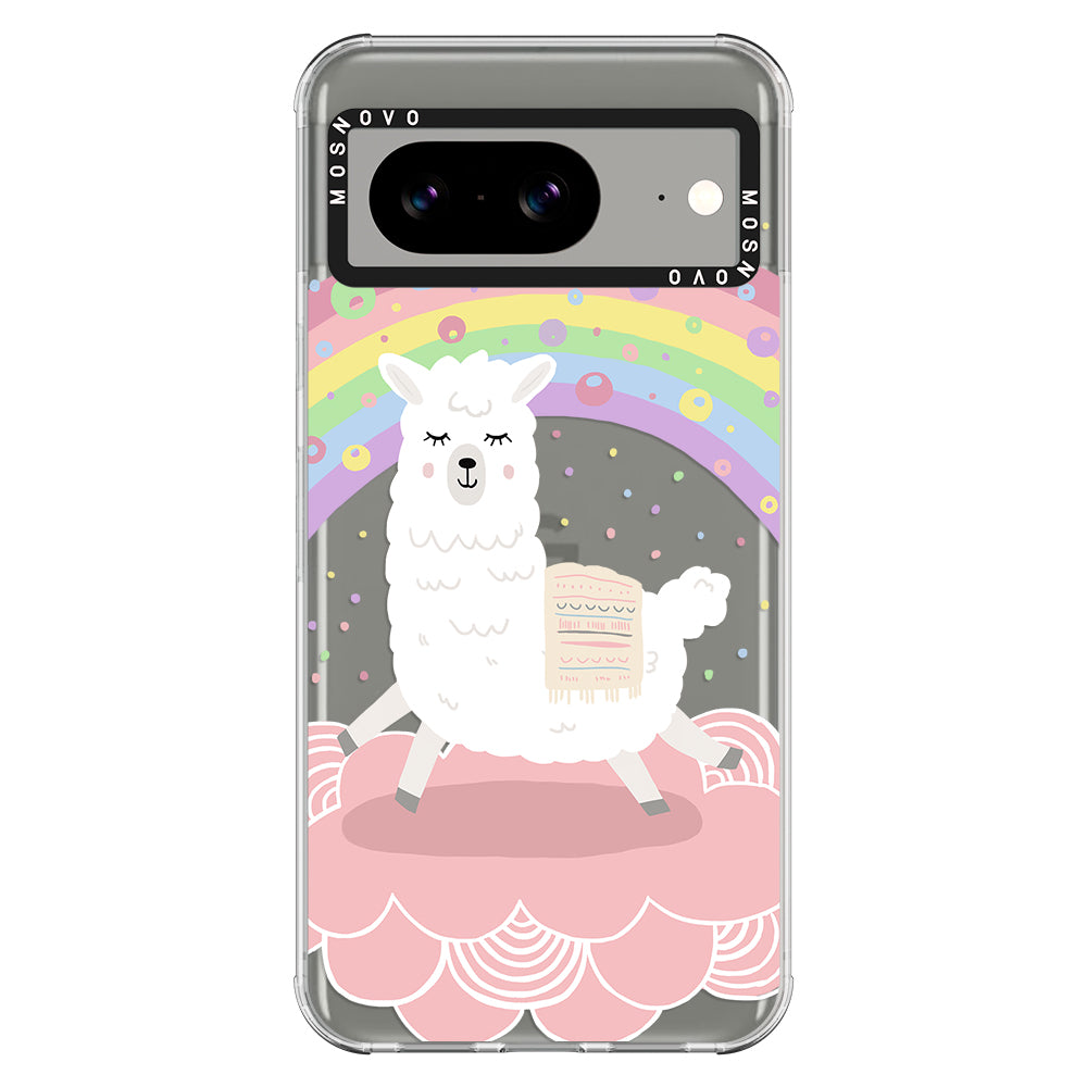 Rainbow Alpaca Phone Case - Google Pixel 8 Case - MOSNOVO