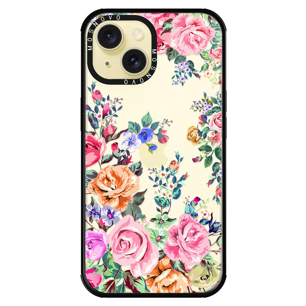 Flower Garden Phone Case - iPhone 15 Case - MOSNOVO